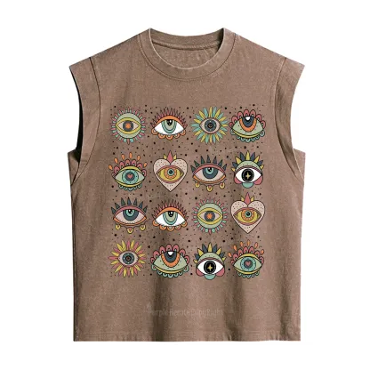 [Copy]Purplehecate The Team Trash Raccoon & Possum Tarot Vintage Washed Tank