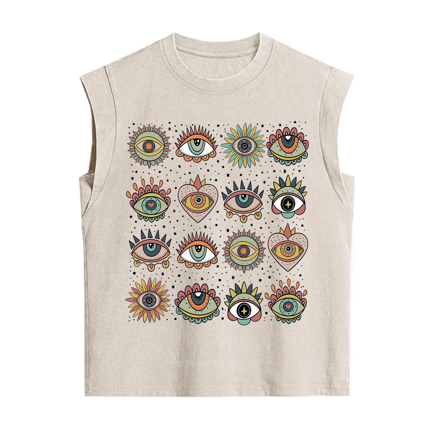 [Copy]Purplehecate The Team Trash Raccoon & Possum Tarot Vintage Washed Tank