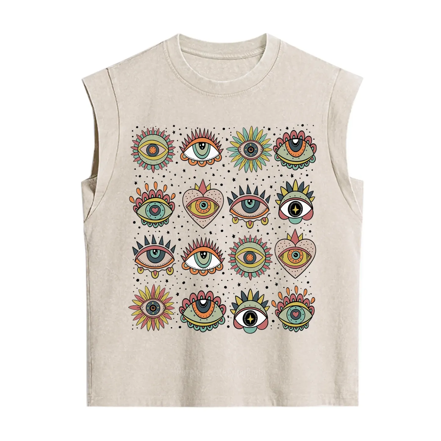 [Copy]Purplehecate The Team Trash Raccoon & Possum Tarot Vintage Washed Tank