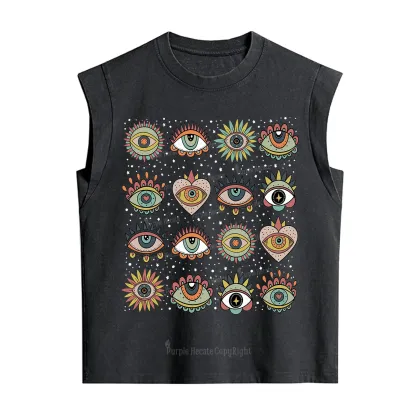 [Copy]Purplehecate The Team Trash Raccoon & Possum Tarot Vintage Washed Tank