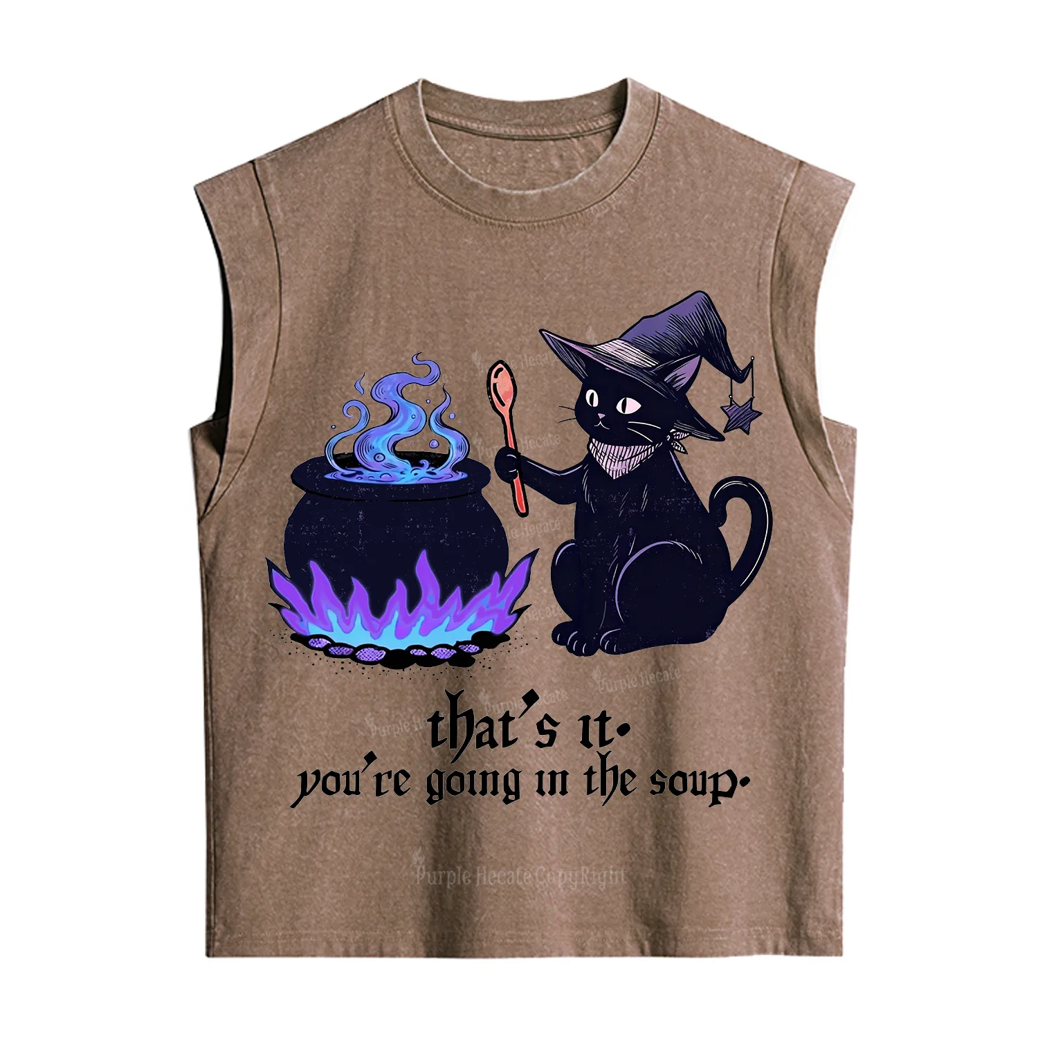 Purplehecate That's It You're Going In The Soup Vintage Washed Tank