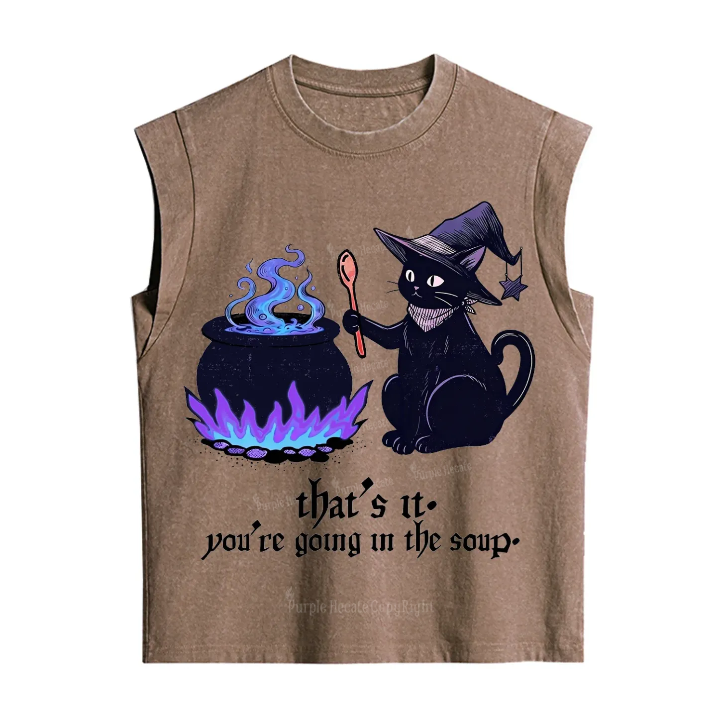 Purplehecate That's It You're Going In The Soup Vintage Washed Tank