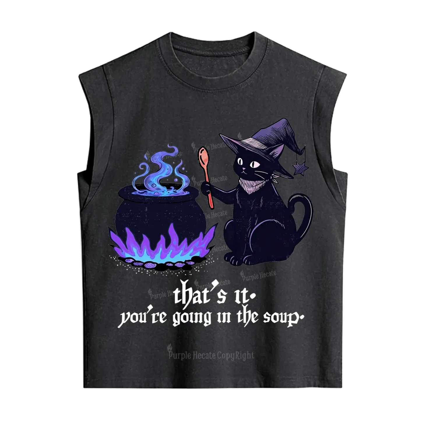 Purplehecate That's It You're Going In The Soup Vintage Washed Tank