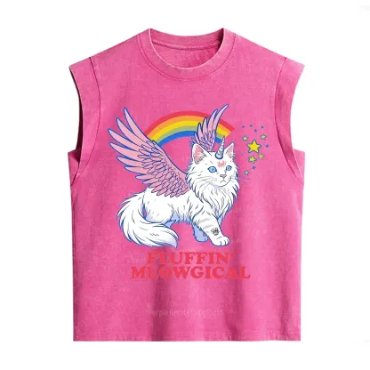 Purplehecate Fluffin Meowgical Vintage Washed Tank
