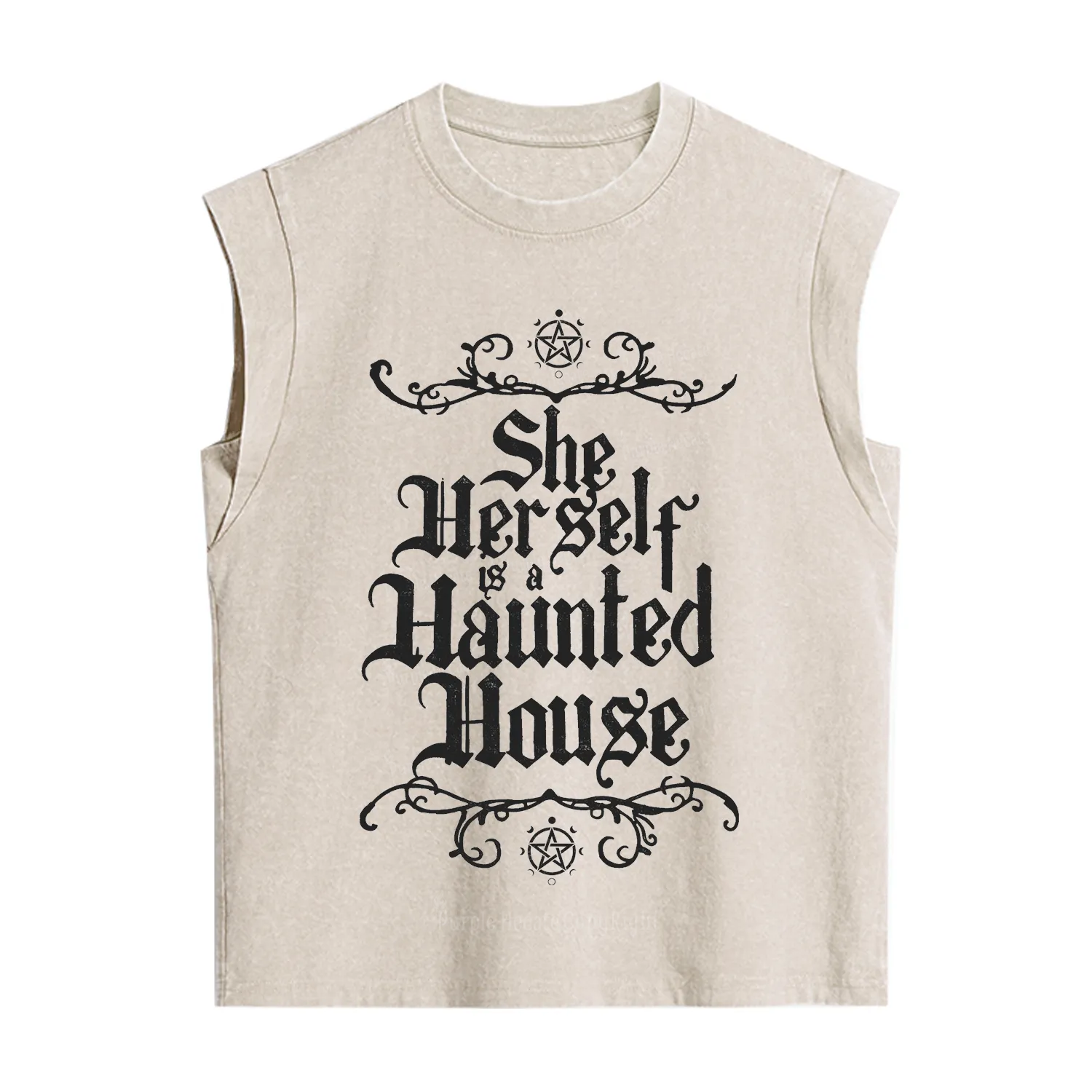 Purplehecate She Herself is a Haunted House Vintage Washed Tank