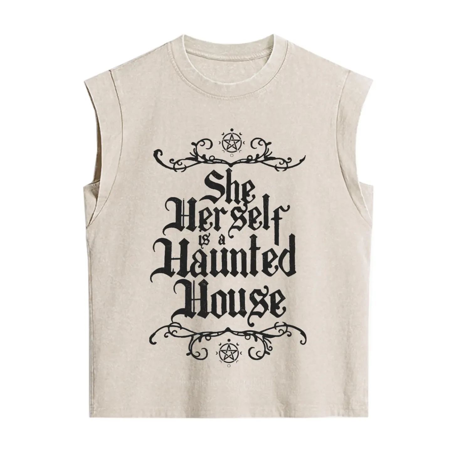 Purplehecate She Herself is a Haunted House Vintage Washed Tank