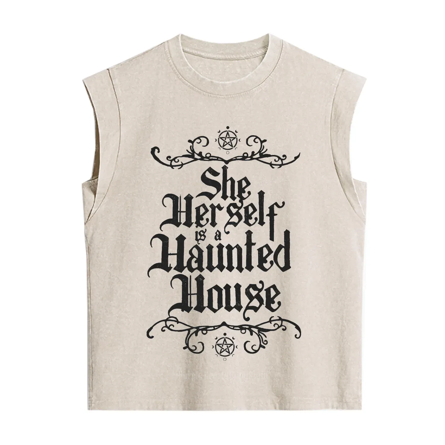 Purplehecate She Herself is a Haunted House Vintage Washed Tank