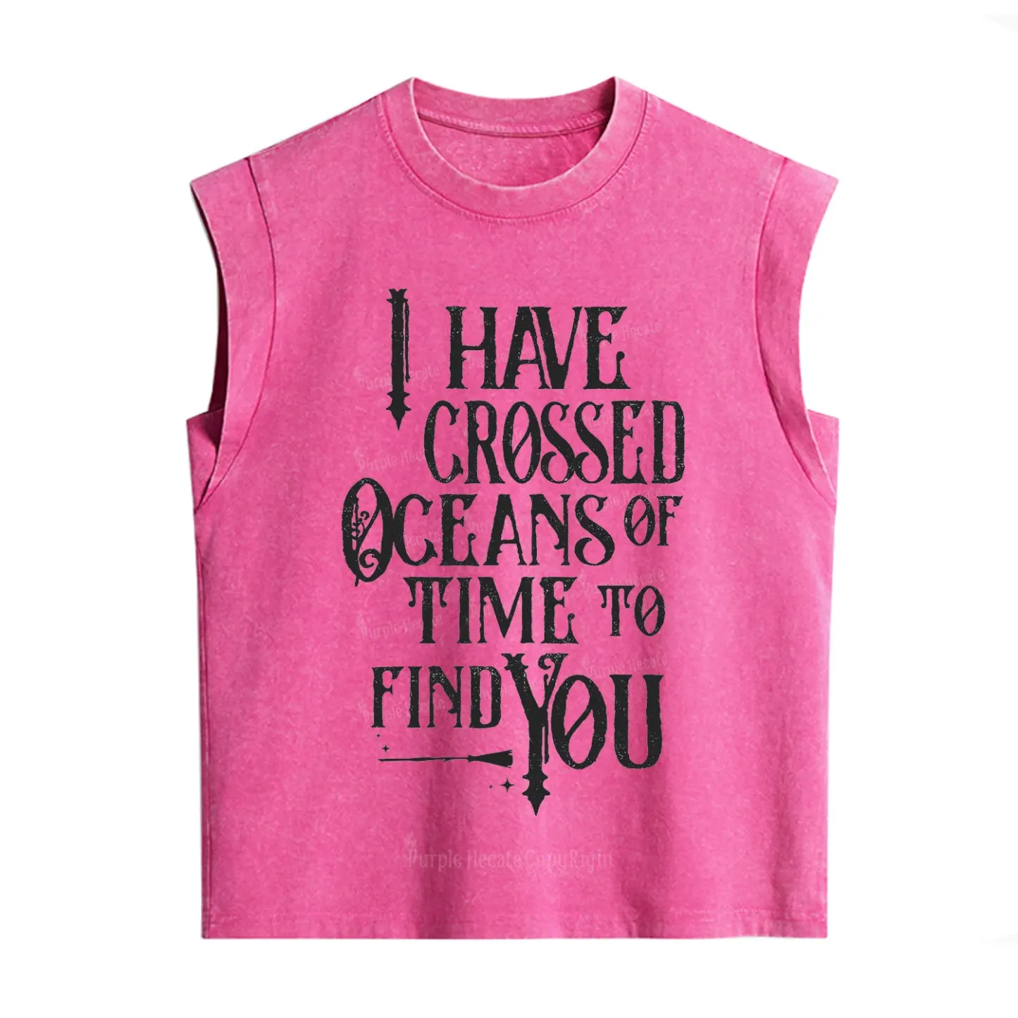 Purplehecate Across Oceans of Time I Found You Vintage Washed Tank