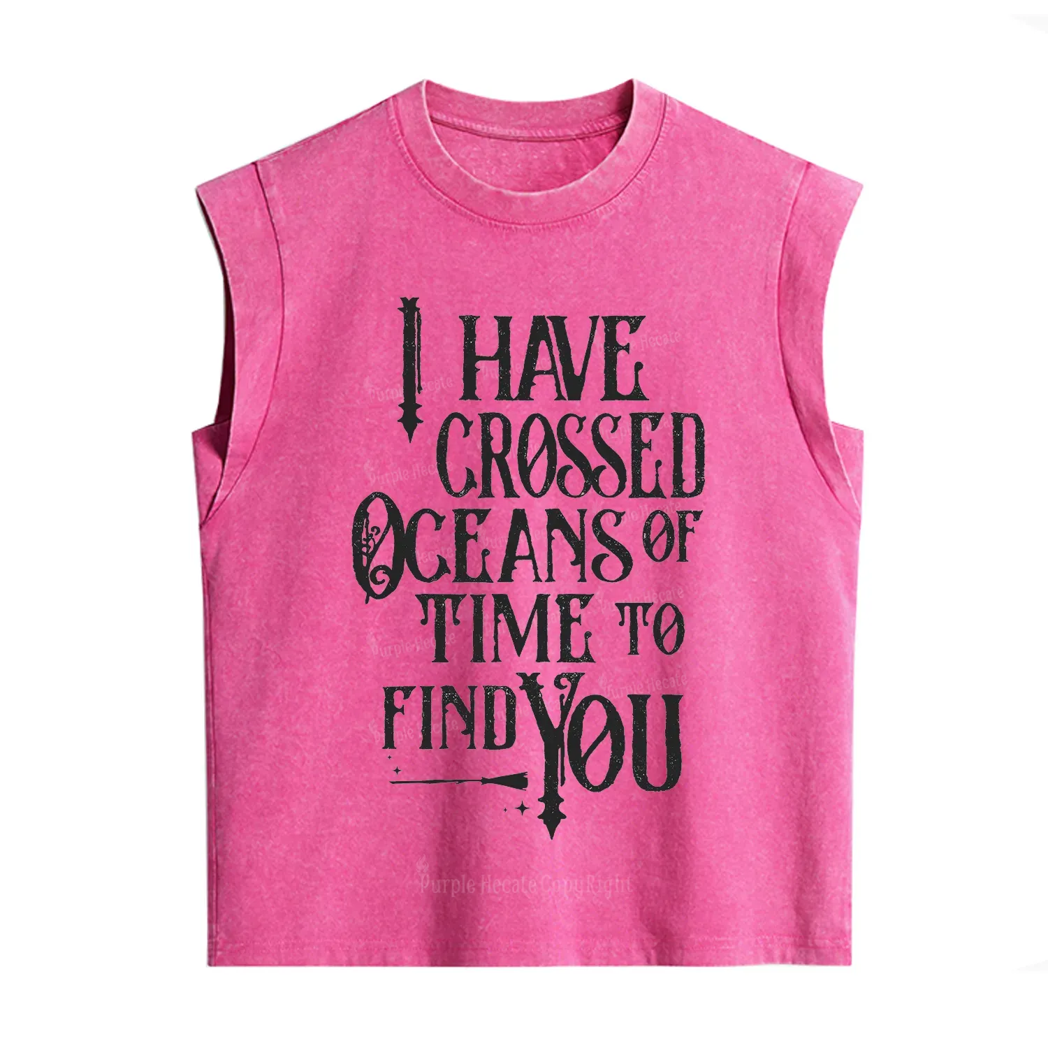 Purplehecate Across Oceans of Time I Found You Vintage Washed Tank