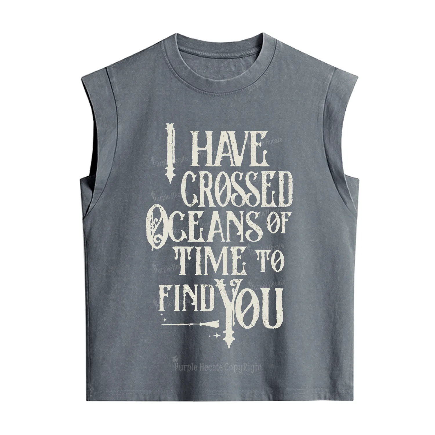 Purplehecate Across Oceans of Time I Found You Vintage Washed Tank