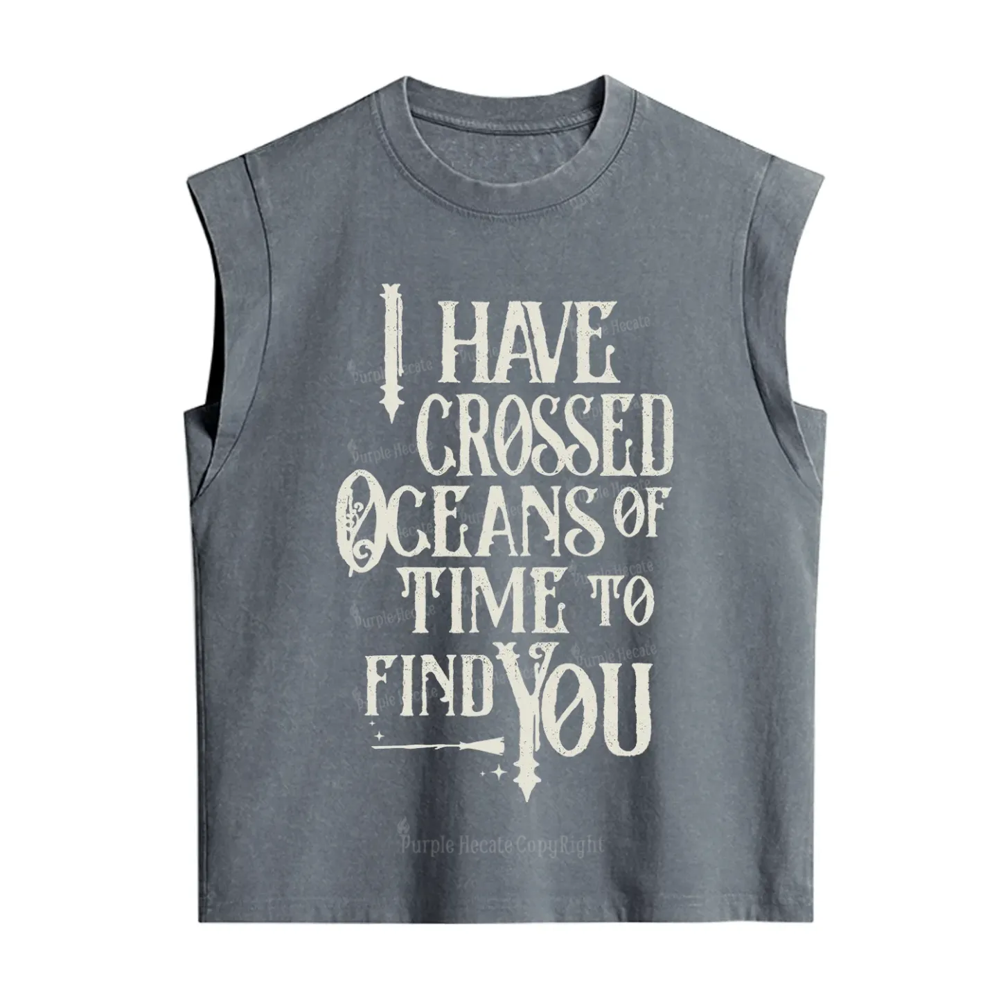 Purplehecate Across Oceans of Time I Found You Vintage Washed Tank