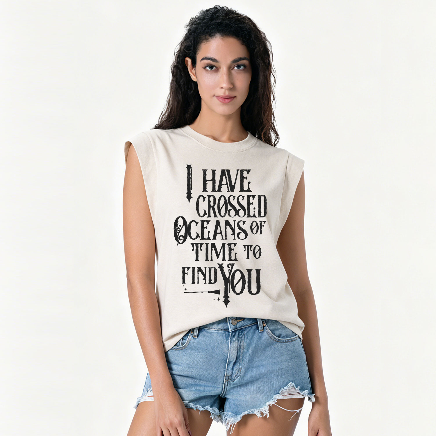 Purplehecate Across Oceans of Time I Found You Vintage Washed Tank