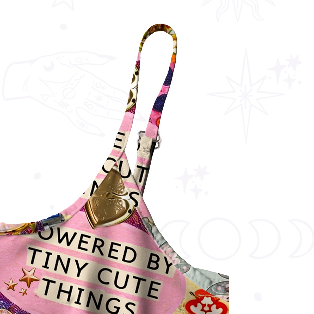 Purplehecate The Opossum Queen's Hoard Spaghetti Strap Midi Dress
