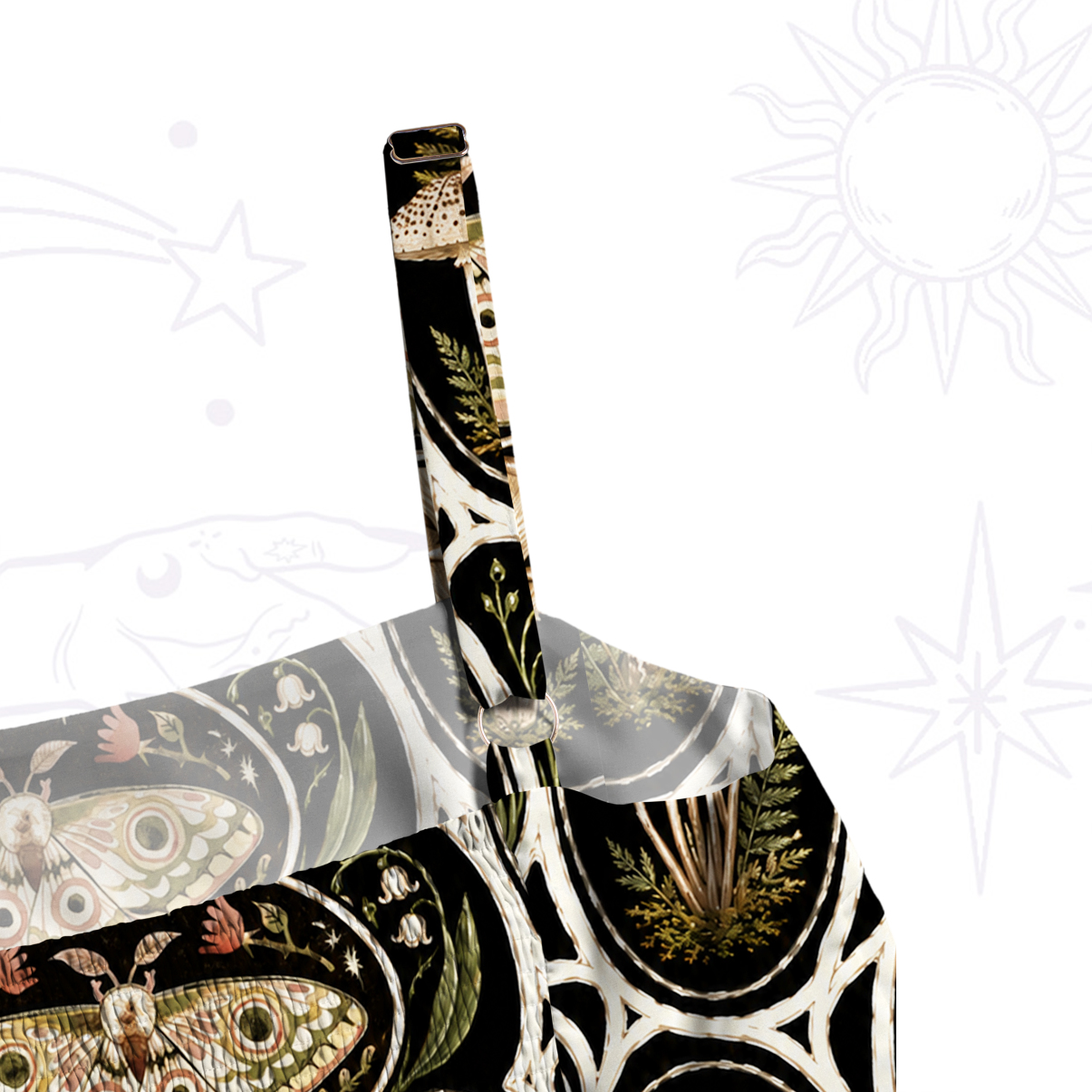 Purplehecate Enchanted Forest Mushroom Specimen Wide Straps Maxi Dress