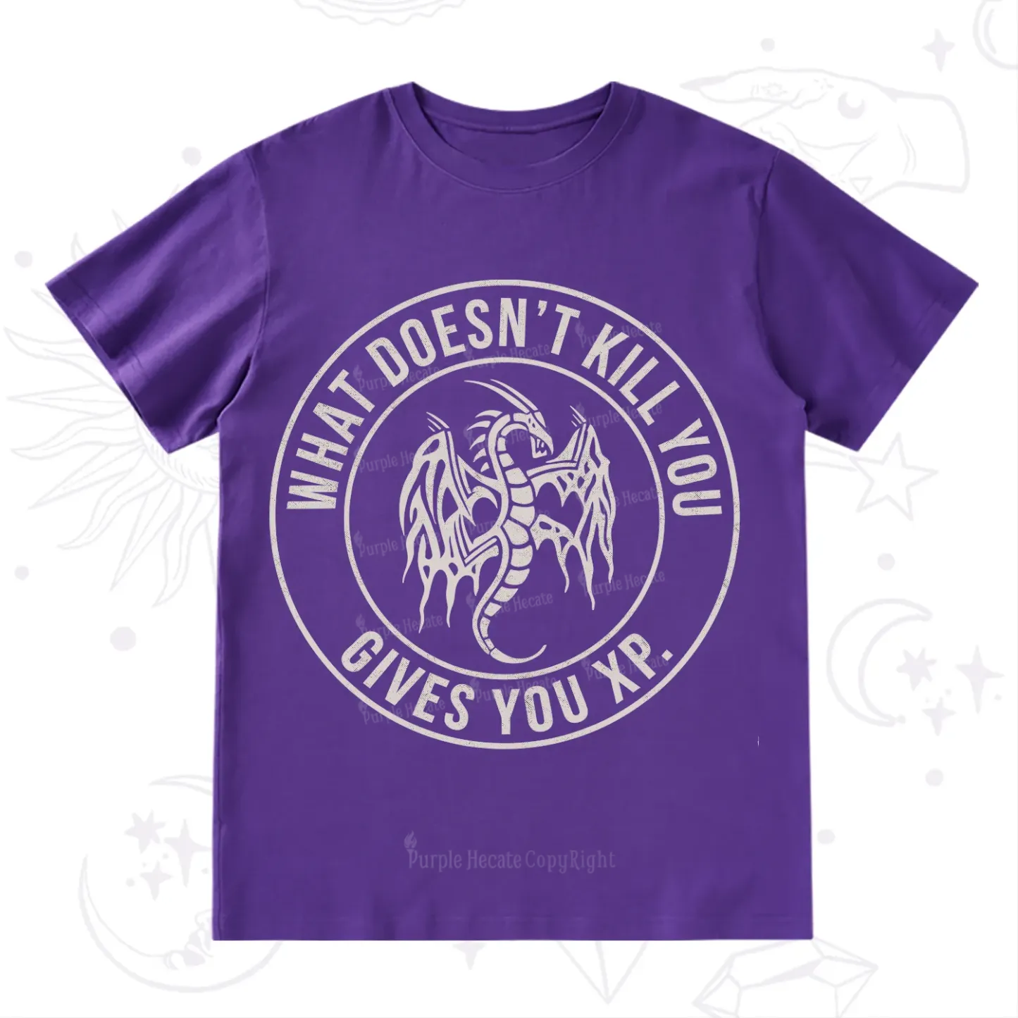 Purplehecate What Doesn't Kill You Gives You XP T-Shirt