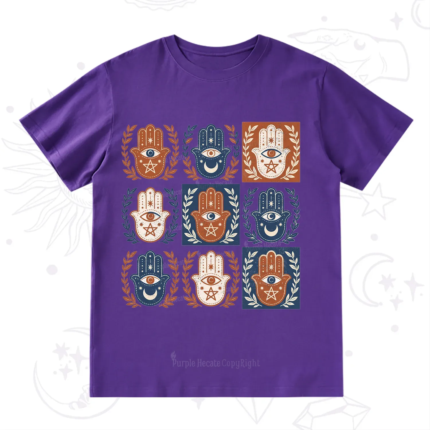 Purplehecate Hamsa Hand T-Shirt