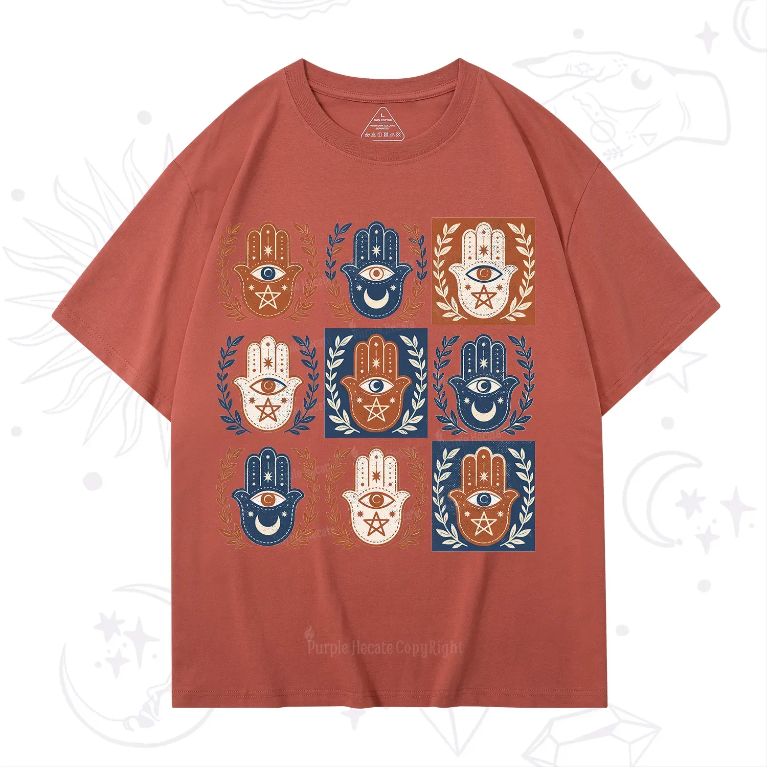 Purplehecate Hamsa Hand T-Shirt