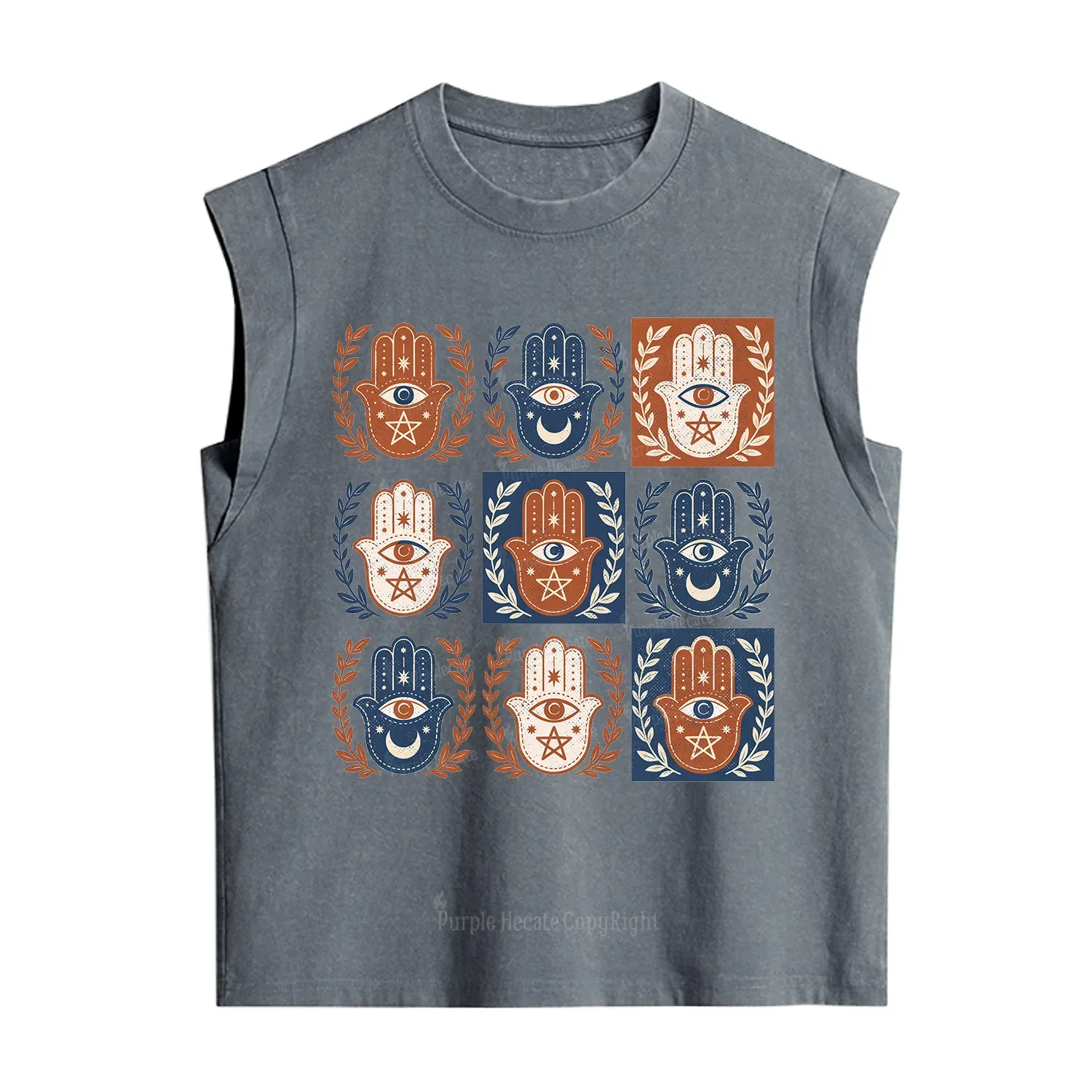 Purplehecate Hamsa Hand Vintage Washed Tank