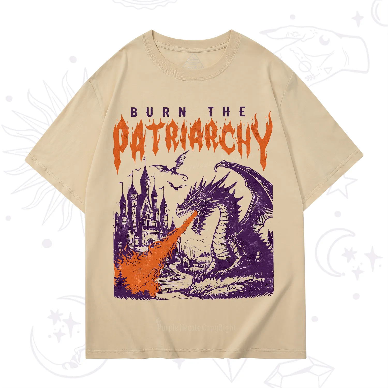 Purplehecate Burn the Patriarchy Dragon T-Shirt