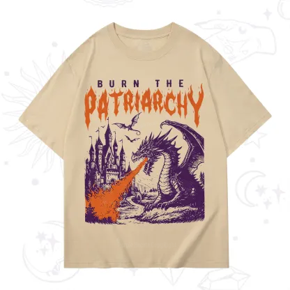 Purplehecate Burn the Patriarchy Dragon T-Shirt