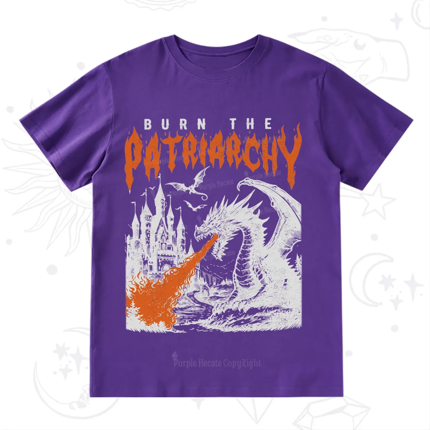 Purplehecate Burn the Patriarchy Dragon T-Shirt