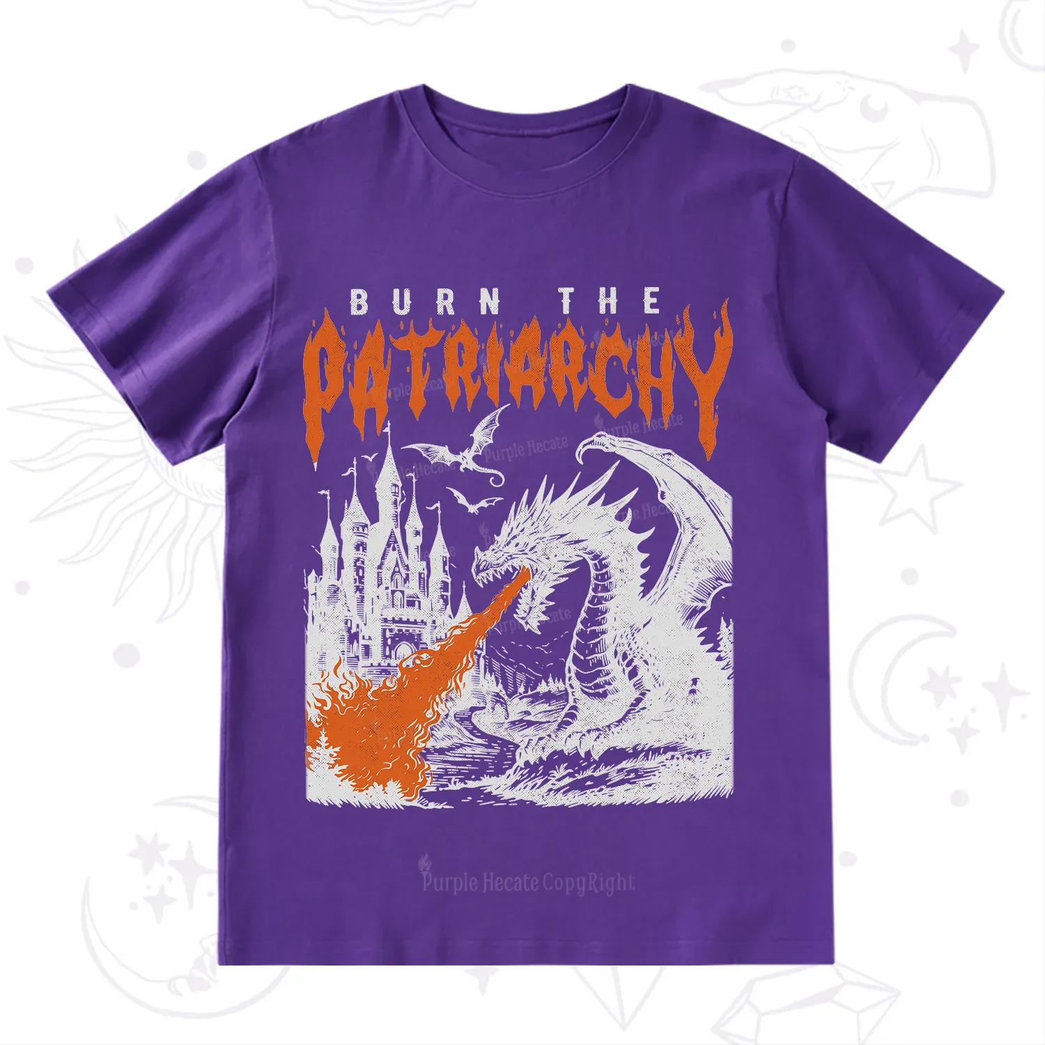 Purplehecate Burn the Patriarchy Dragon T-Shirt