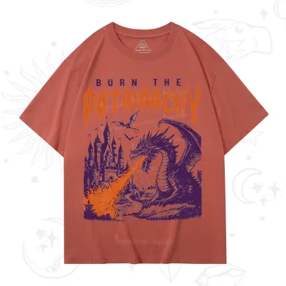 Purplehecate Burn the Patriarchy Dragon T-Shirt