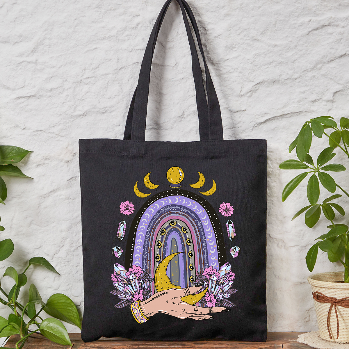 Purplehecate Magic Rainbow Tote Bag