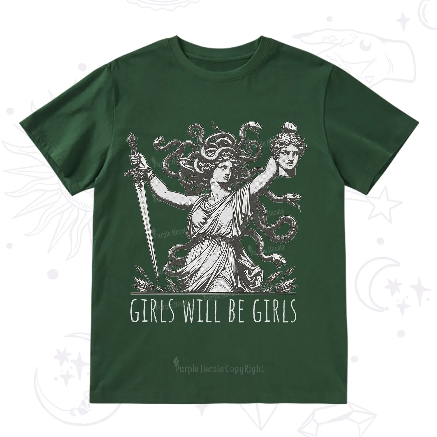 Purplehecate Girls Will Be Girls Medusa T-Shirt