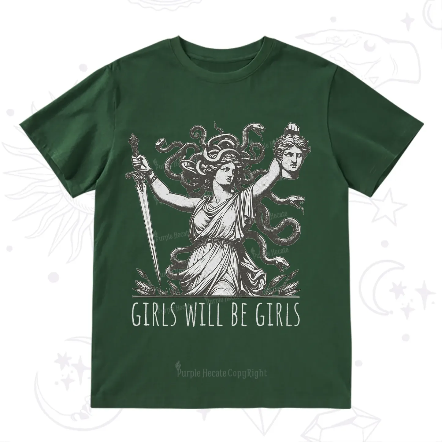 Purplehecate Girls Will Be Girls Medusa T-Shirt