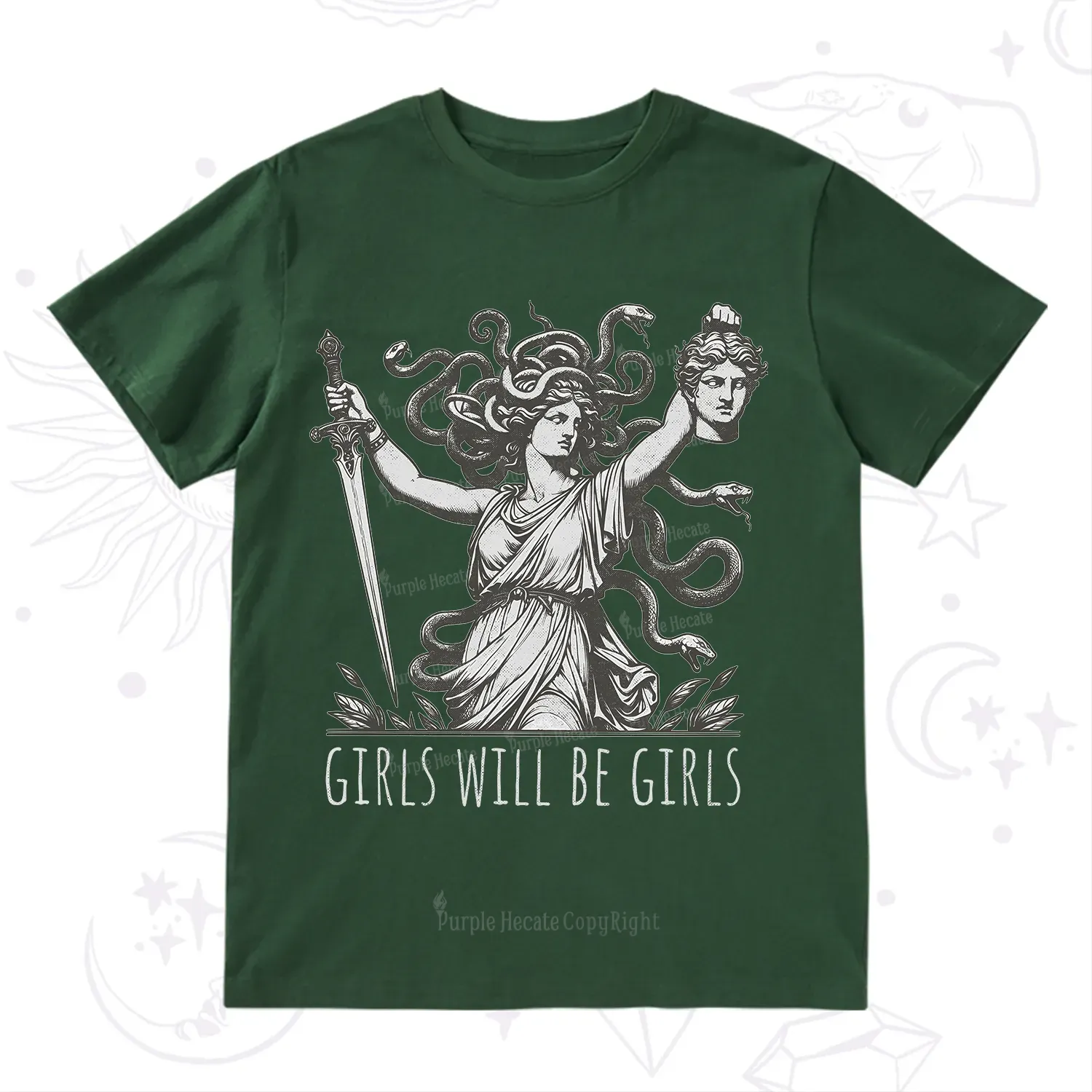 Purplehecate Girls Will Be Girls Medusa T-Shirt