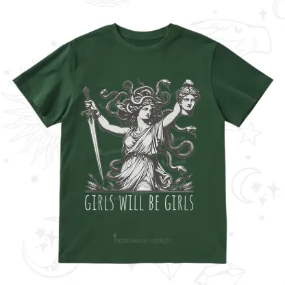 Purplehecate Girls Will Be Girls Medusa T-Shirt