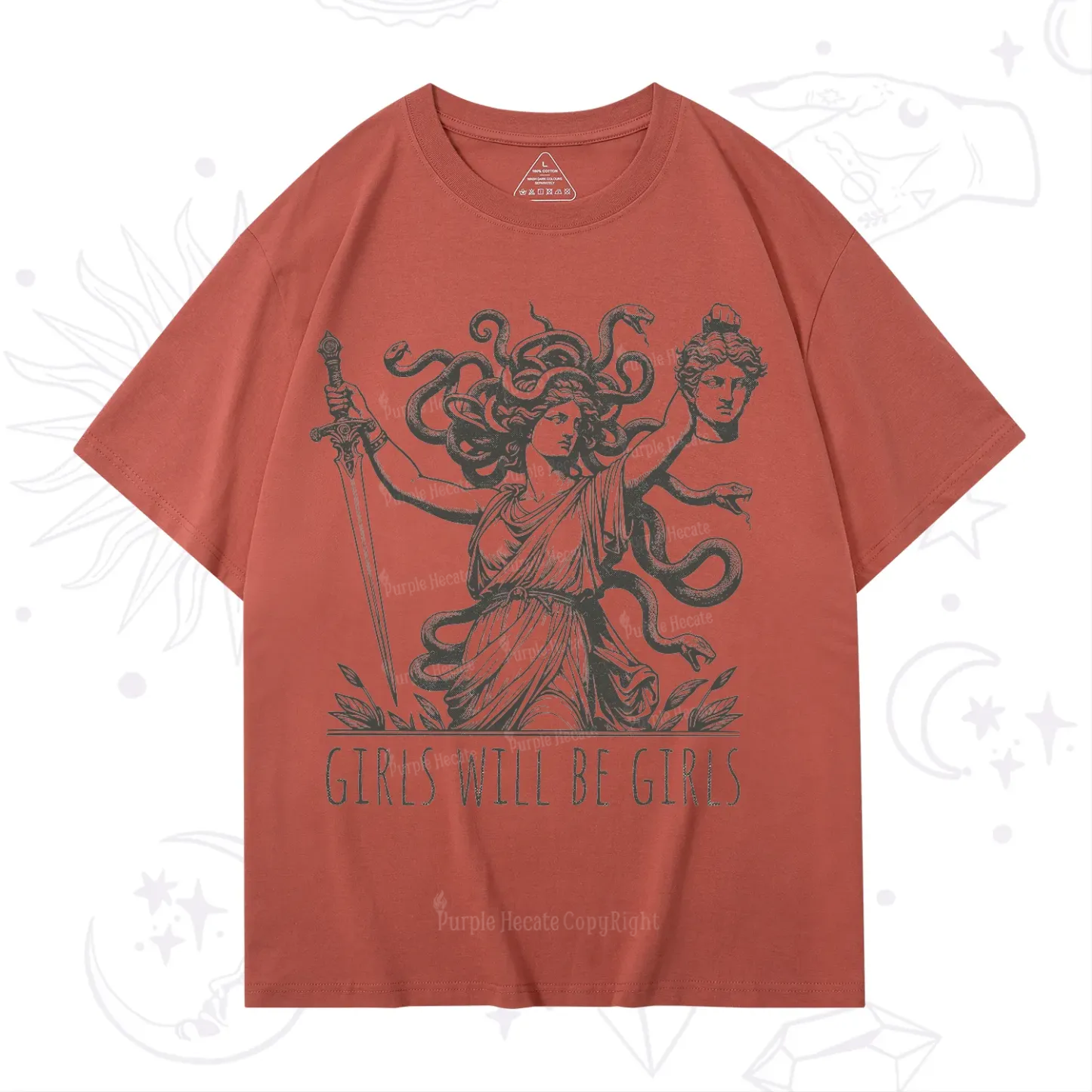 Purplehecate Girls Will Be Girls Medusa T-Shirt
