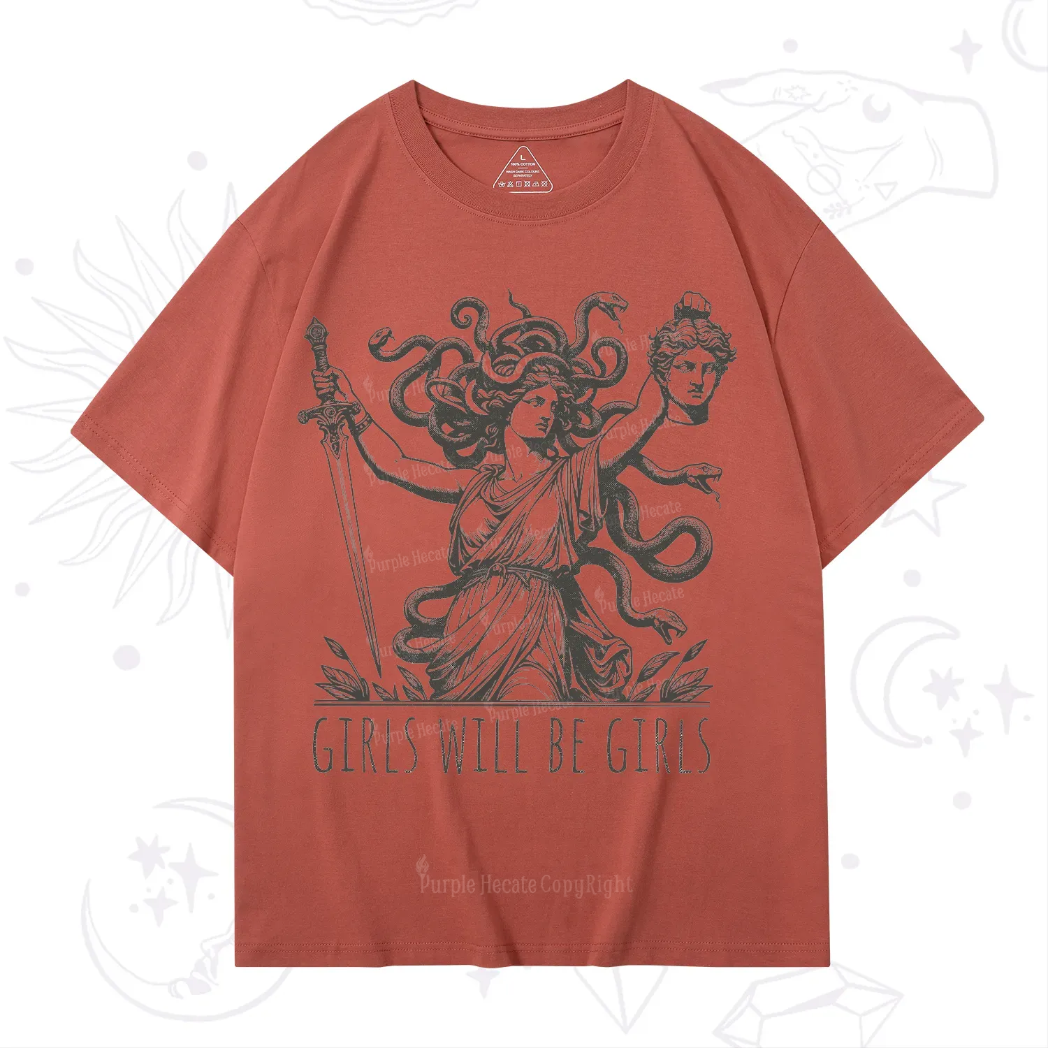 Purplehecate Girls Will Be Girls Medusa T-Shirt
