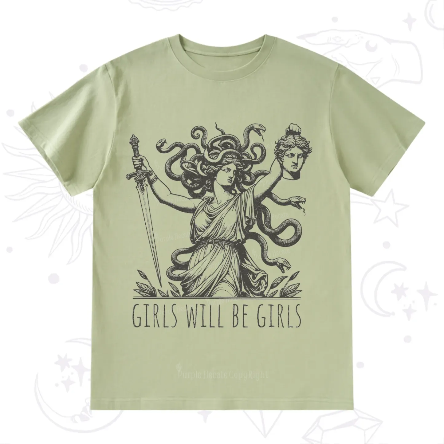 Purplehecate Girls Will Be Girls Medusa T-Shirt