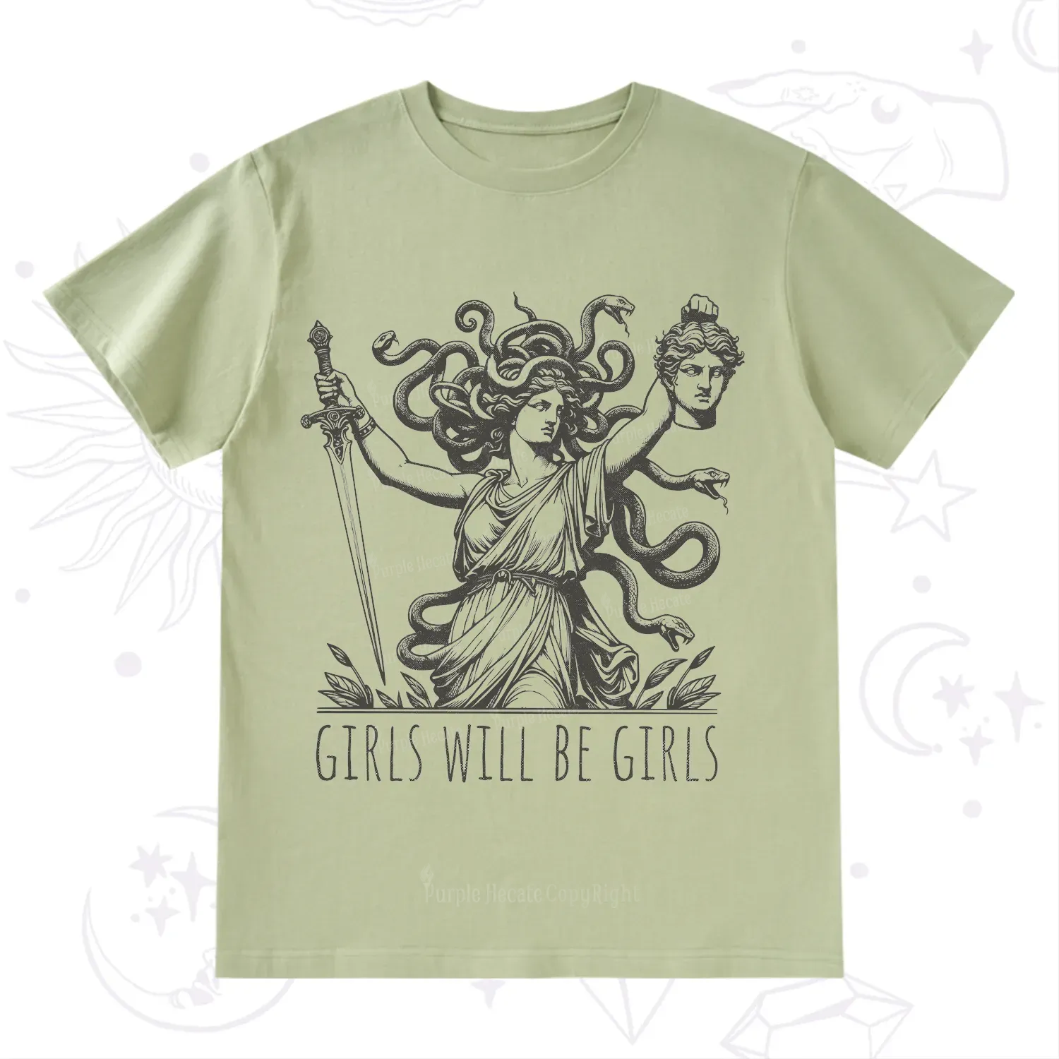 Purplehecate Girls Will Be Girls Medusa T-Shirt