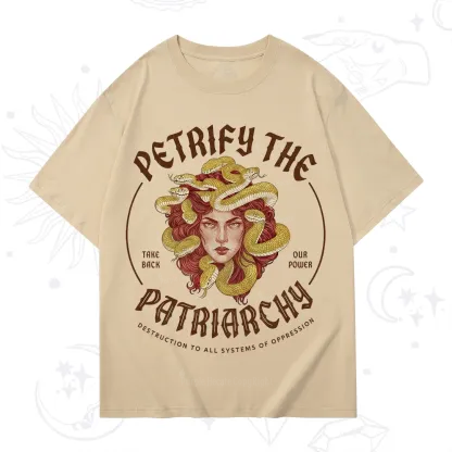 Purplehecate Petrify Patriarchy Medusa T-Shirt