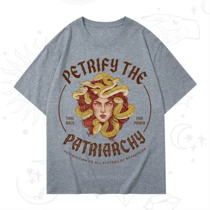Purplehecate Petrify Patriarchy Medusa T-Shirt