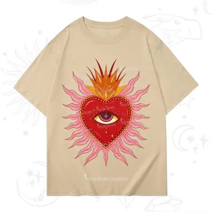 Purplehecate Sacred Flame Heart T-Shirt