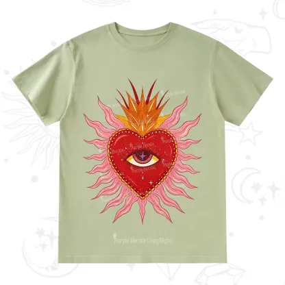 Purplehecate Sacred Flame Heart T-Shirt