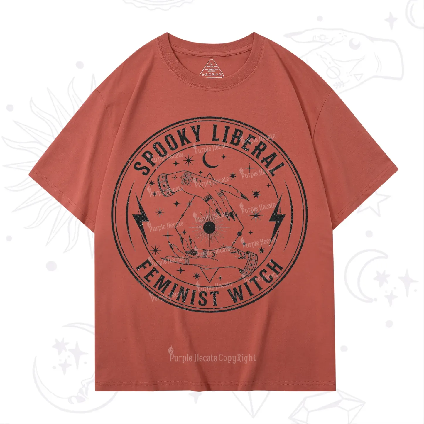Purplehecate Spooky Liberal Feminist Witch T-Shirt
