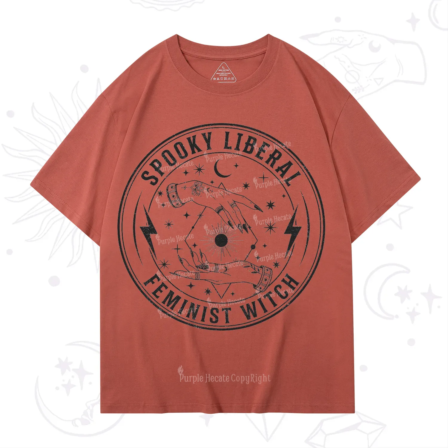 Purplehecate Spooky Liberal Feminist Witch T-Shirt