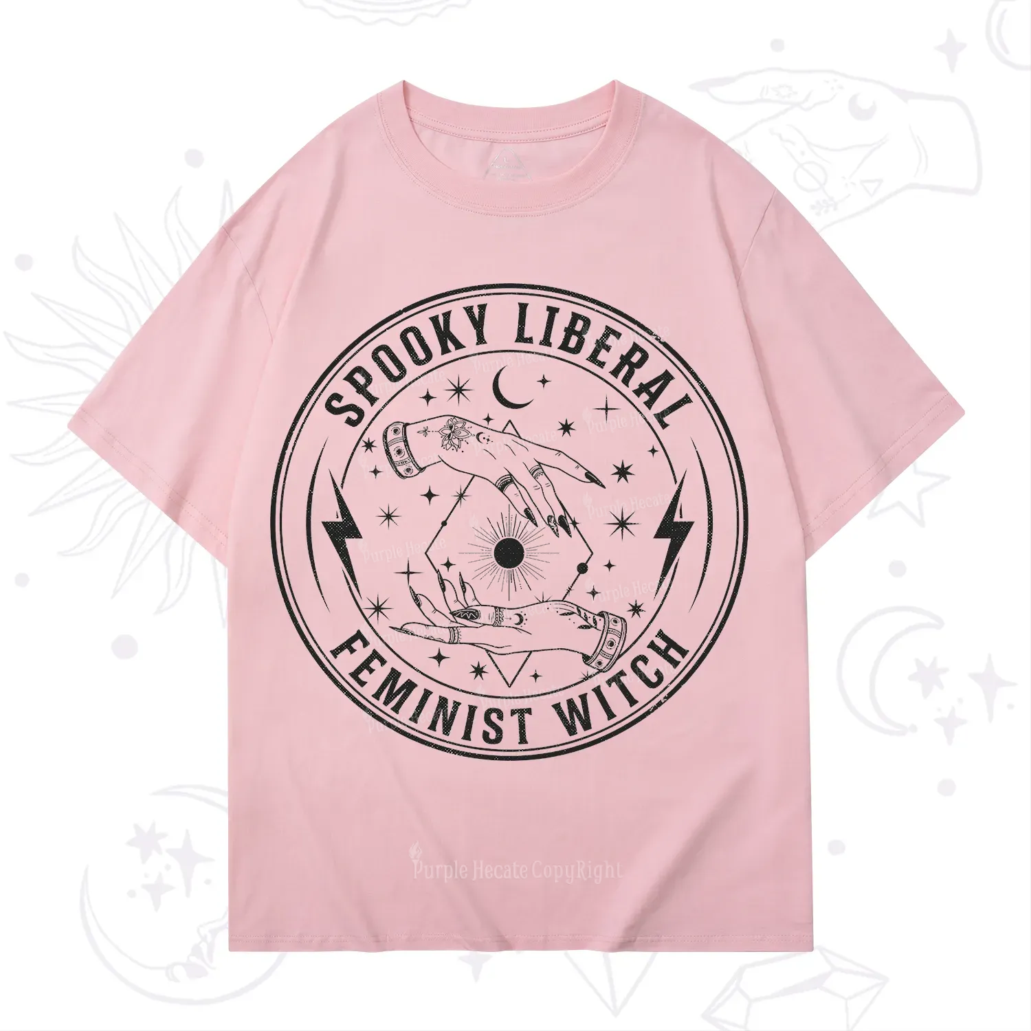 Purplehecate Spooky Liberal Feminist Witch T-Shirt