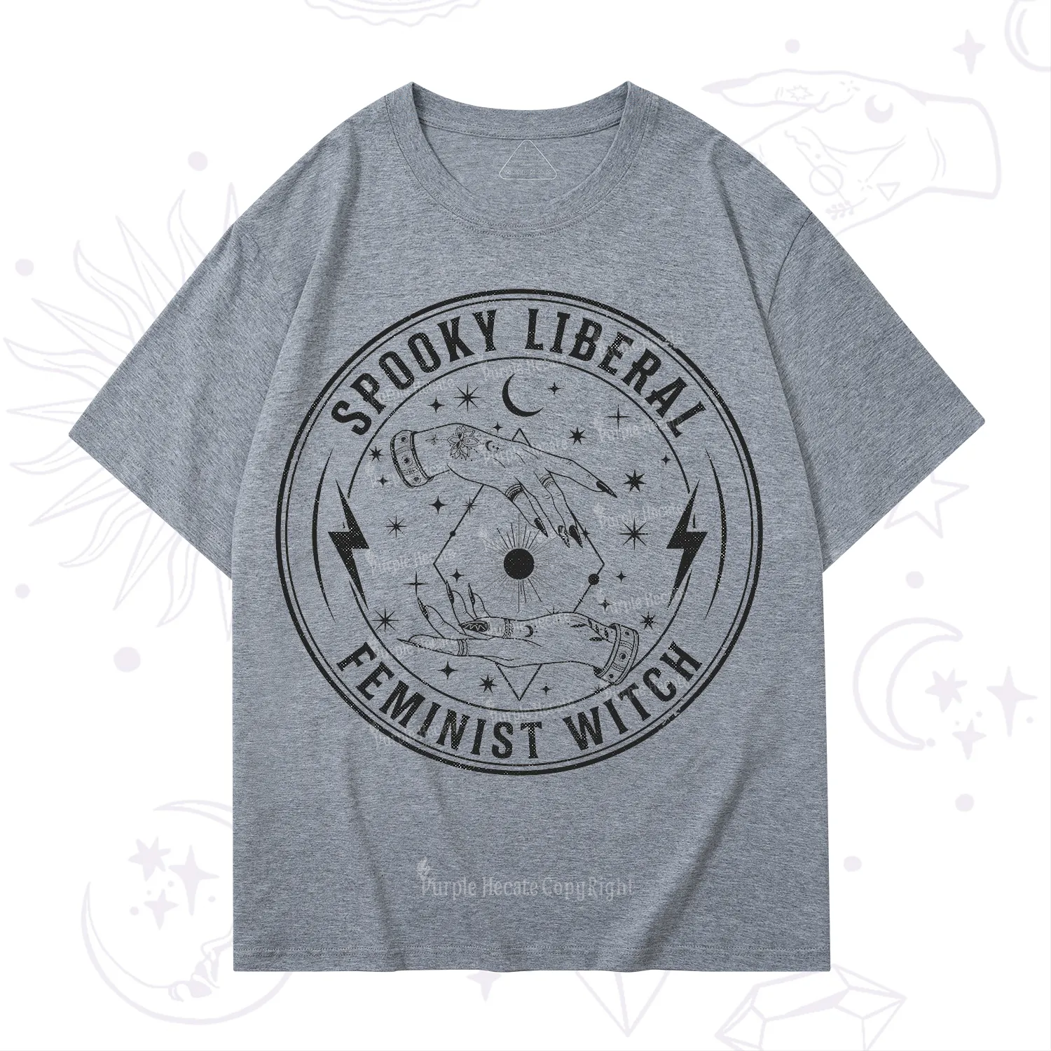 Purplehecate Spooky Liberal Feminist Witch T-Shirt