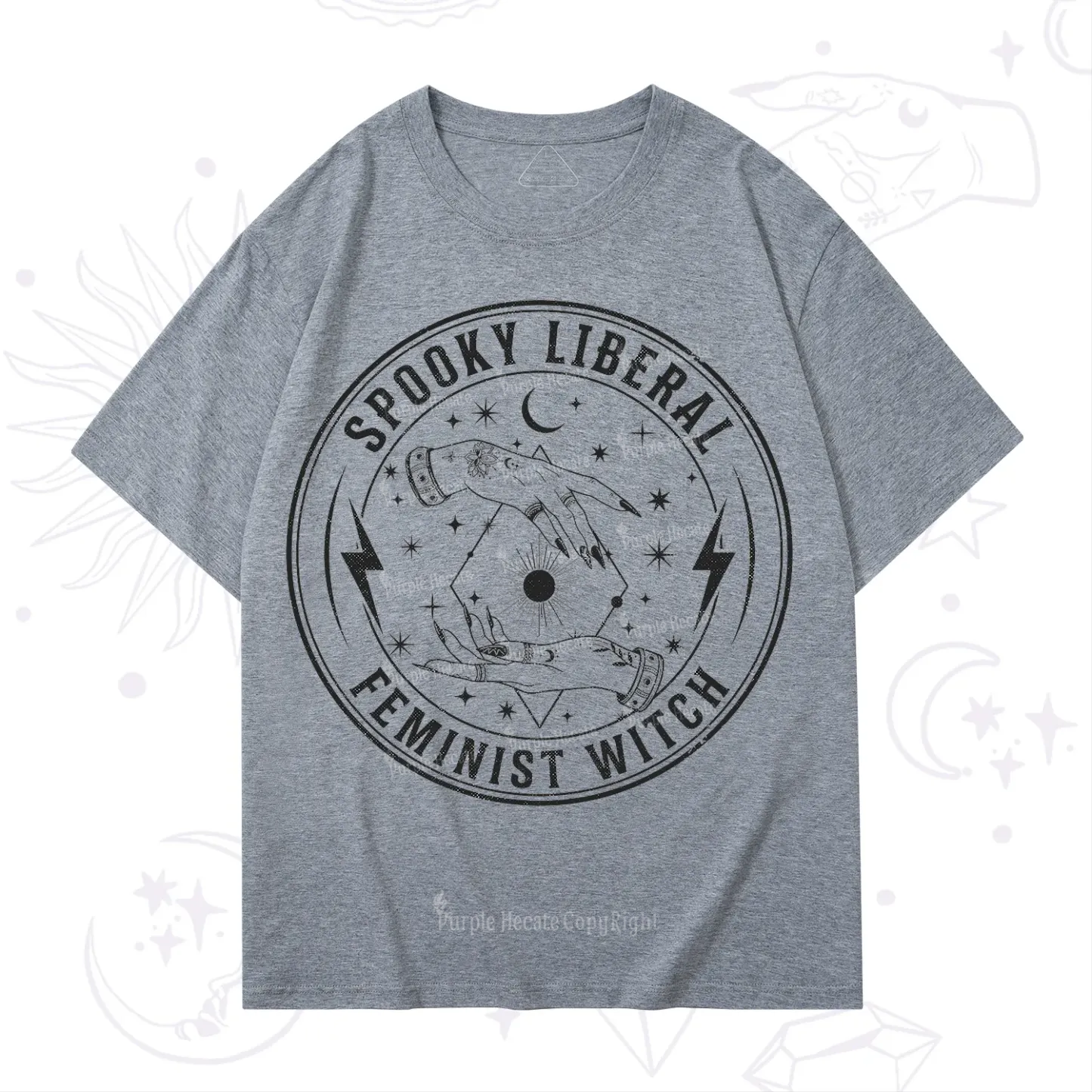 Purplehecate Spooky Liberal Feminist Witch T-Shirt