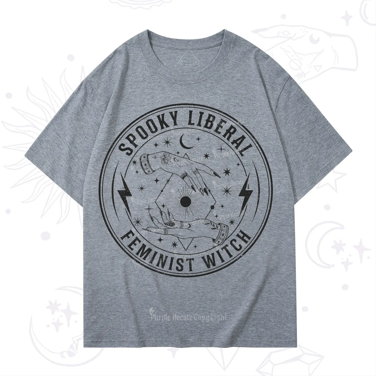 Purplehecate Spooky Liberal Feminist Witch T-Shirt
