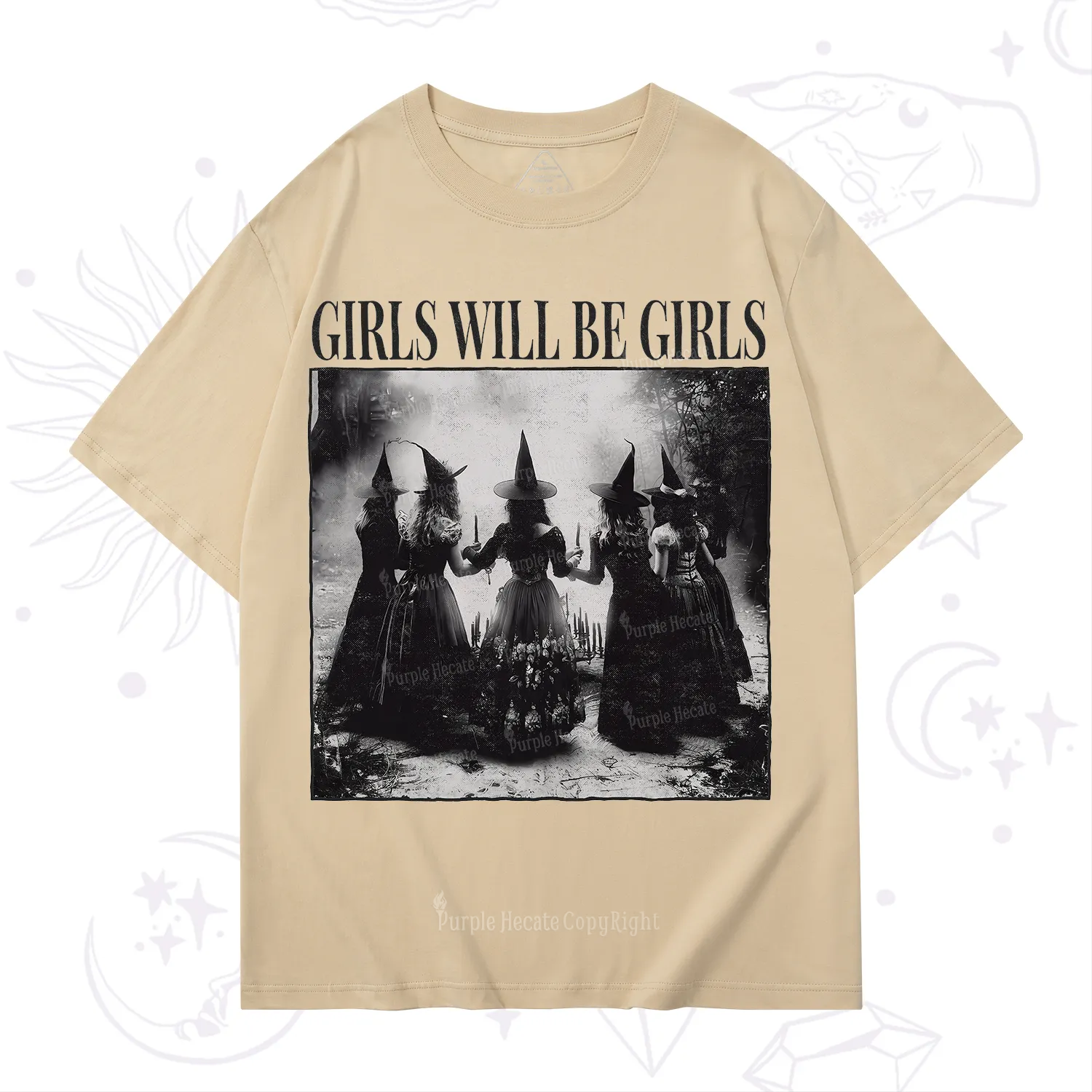 Purplehecate Girl Will Be Girl Witch T-Shirt