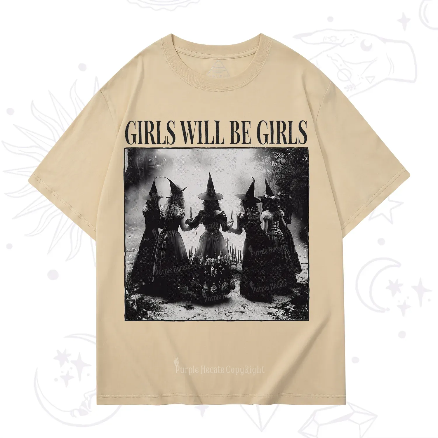 Purplehecate Girl Will Be Girl Witch T-Shirt