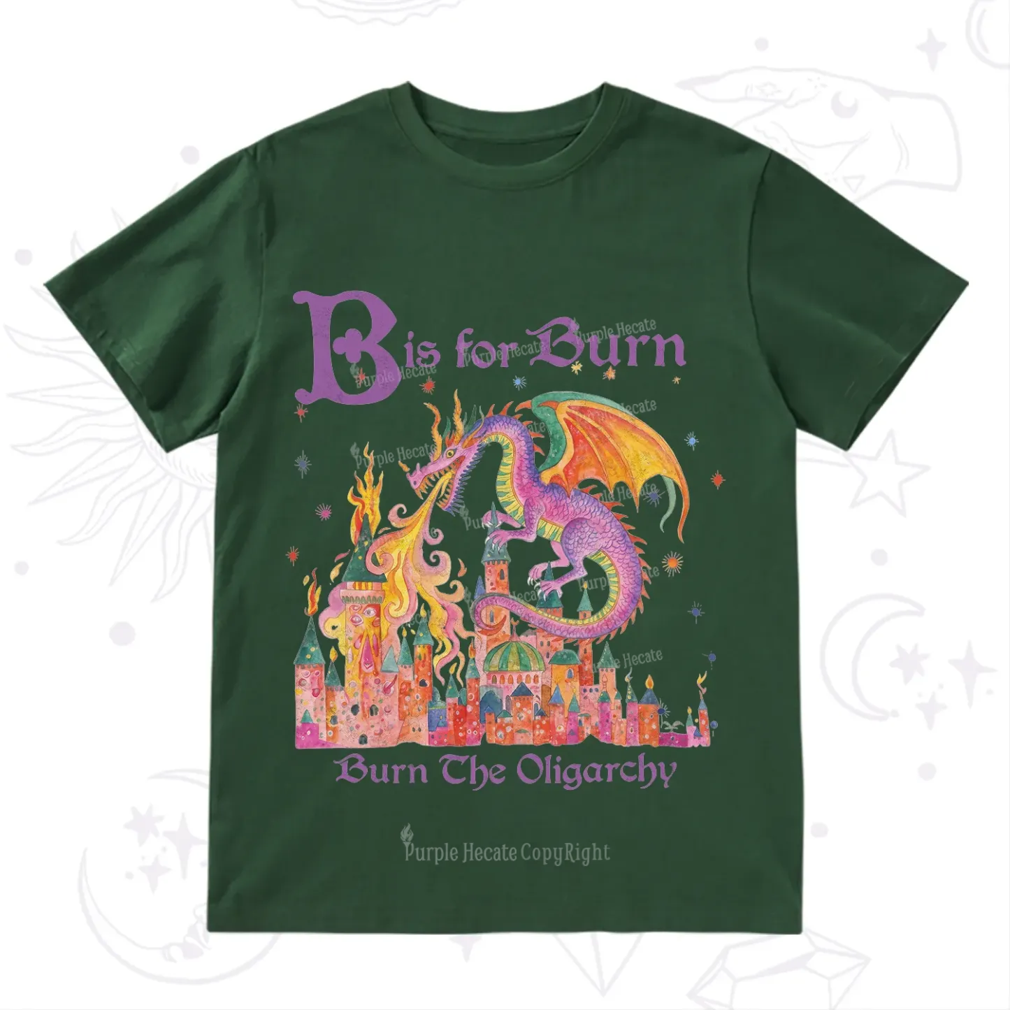 Purplehecate Burn The Oligarchy T-Shirt