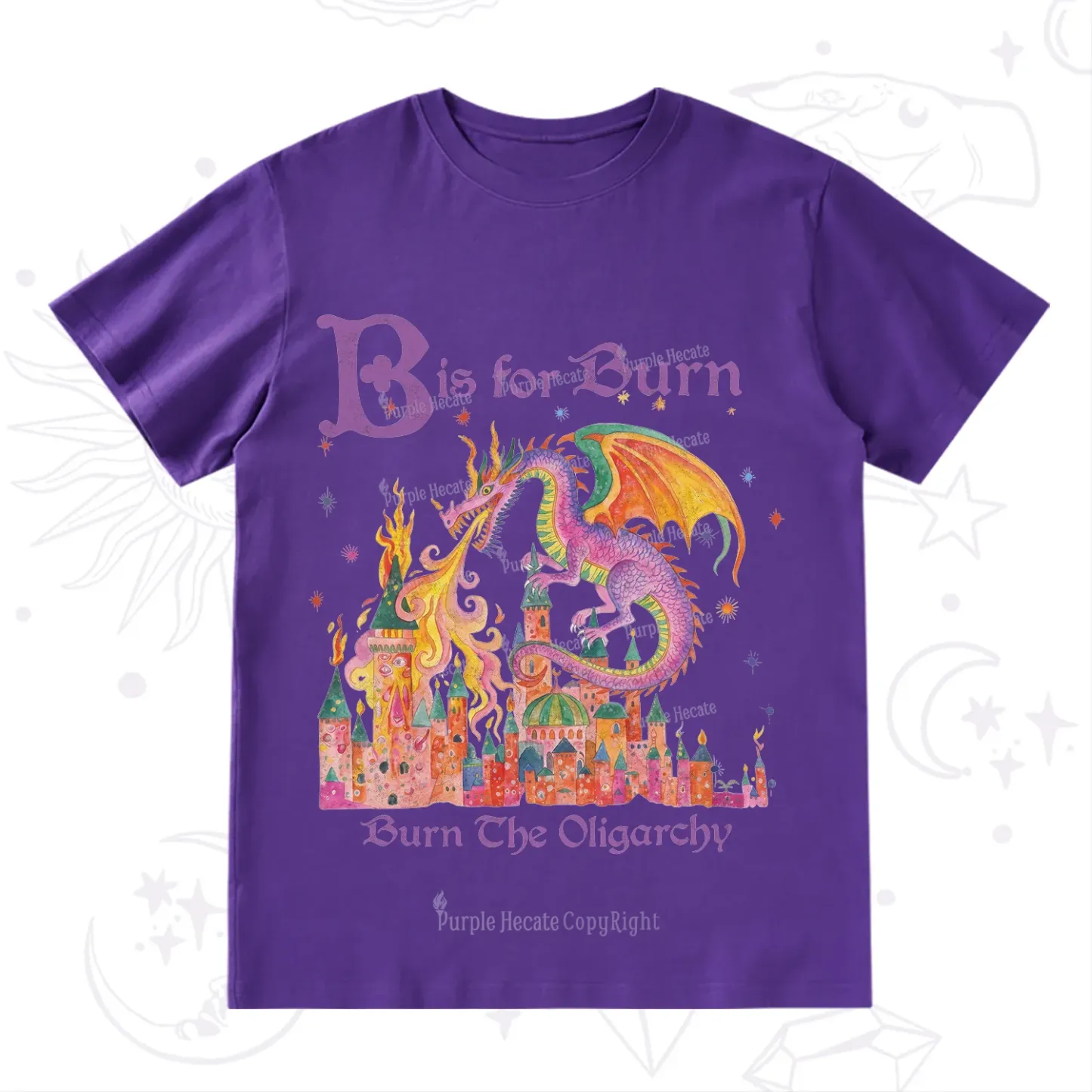 Purplehecate Burn The Oligarchy T-Shirt